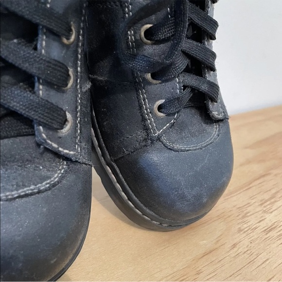 skechers 90s y2k grunge punk black shoes sneakers lace up size 11 chunky Goth - Picture 5 of 12